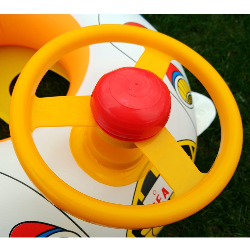 Thickened Children's Steering Wheel 110 Car Horn Boat Baby Water Swimming Ring Inflatable Swimming Ring-Seat Boat