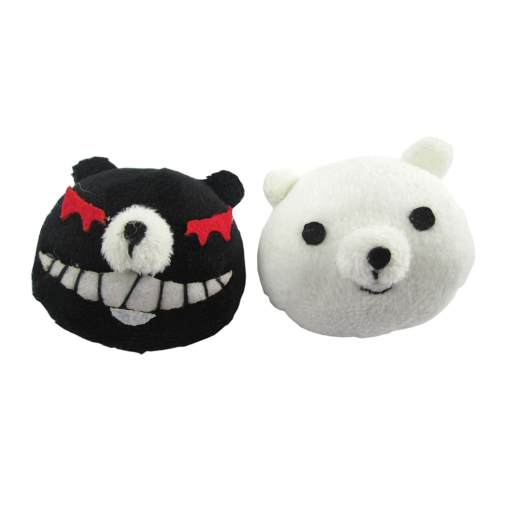 弹丸论破江之岛盾子兔子蝴蝶结中二病七宫智音黑白熊发夹发卡