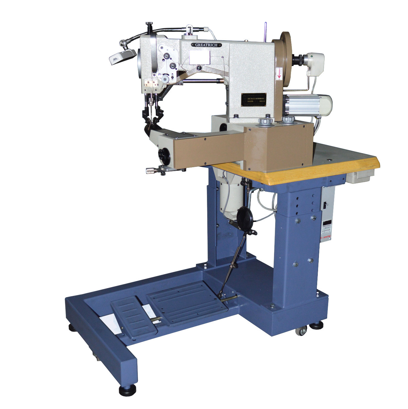 宏裕gr781s双针帮面缝合机花样机马克线机缝鞋机