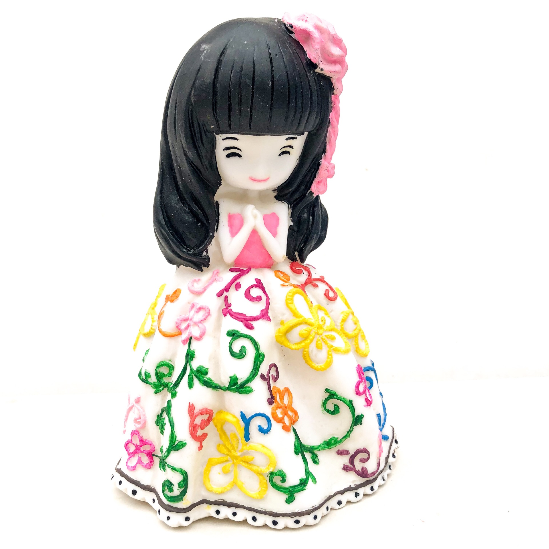 新漂亮花花姑娘白坯上色女公主娃娃石膏娃娃搪胶娃娃摔不坏存钱罐