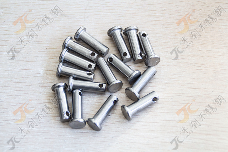 m14 304不锈钢销轴gb882 平头带孔圆柱销 插销 销钉 带孔销定位销