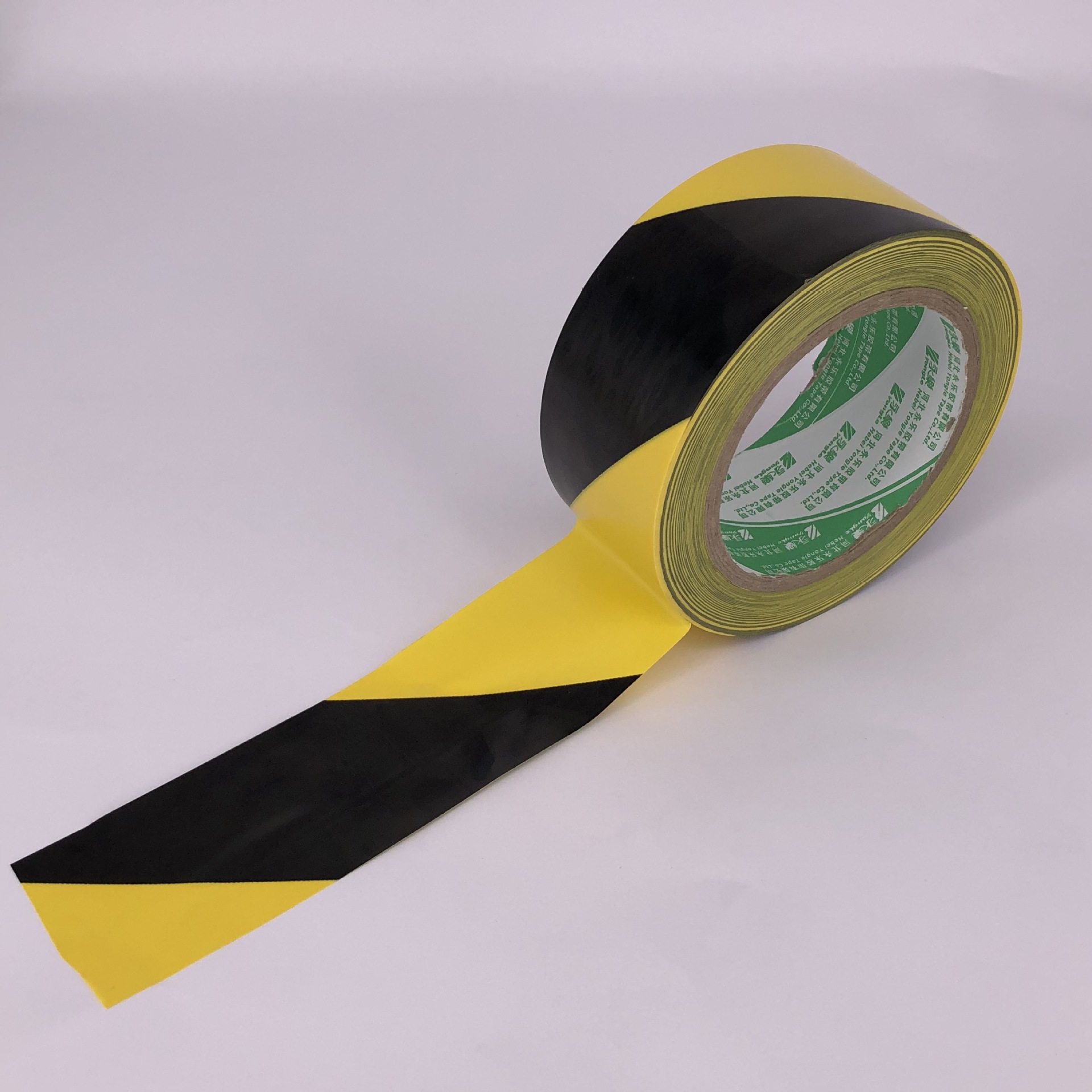 黄黑警示胶带pvc黑黄斑马线警戒胶带 防水防潮隔离消防警示胶带