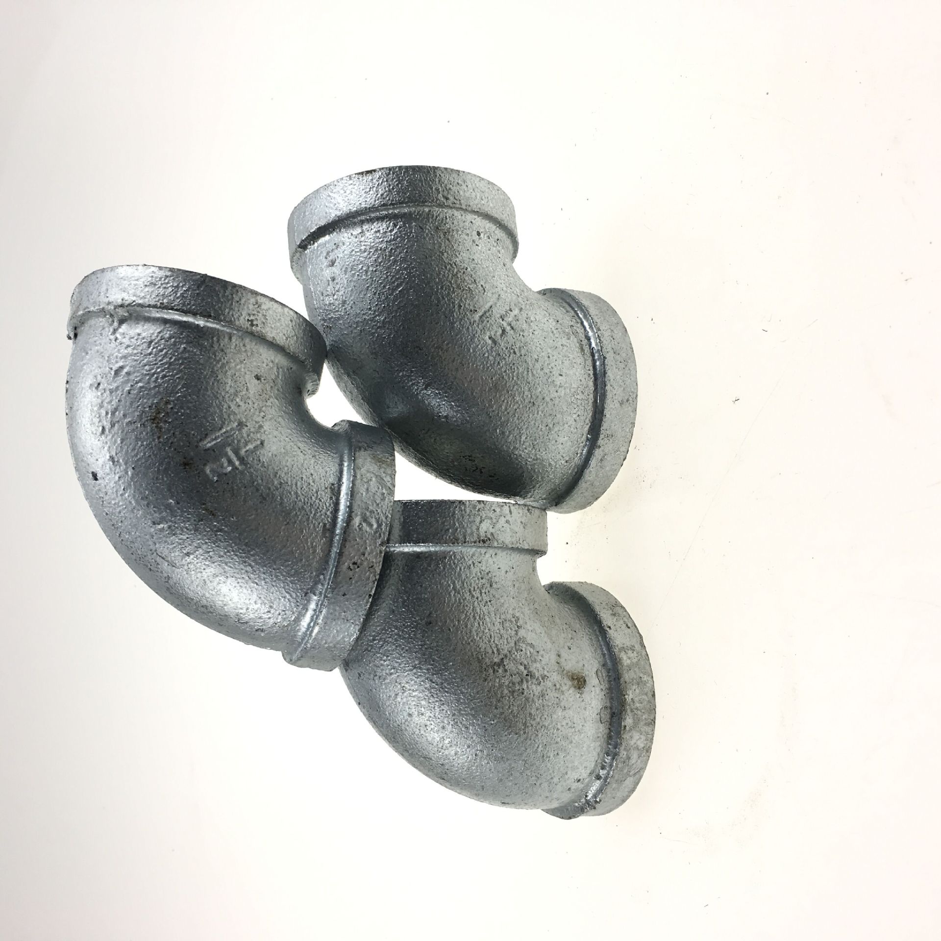 镀锌异径大小弯头内丝弯头90度 变径丝扣螺纹4分6分1寸 镀锌管件