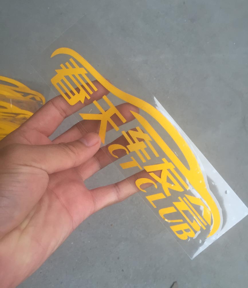 【厂家】定制反光车贴 印刷贴定做 雕刻汽车贴纸 车友会车标 加工