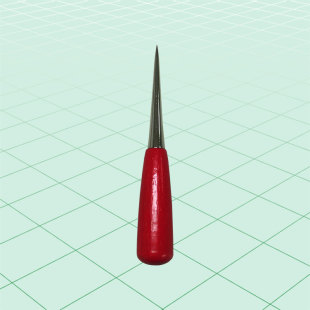 皮革穿孔红木柄大头锥 布料开孔红胶柄大头锥 通挑针锥子