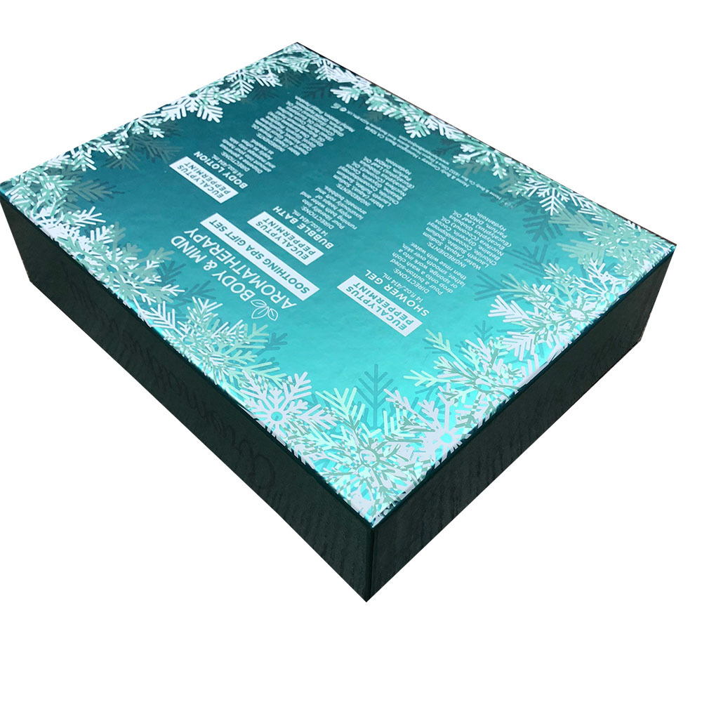 特种纸银卡纸天地盖面膜护肤品香水套装双面印刷包装纸盒子定制做