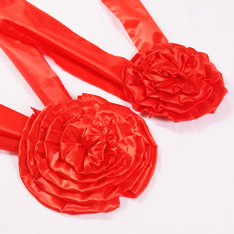 喜庆产品开业剪彩大红花结婚大红花节日表彰颁奖庆典专用产品35cm