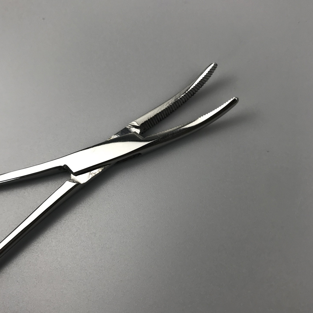 不锈钢 医用止血钳大中小号脱钩器弯头直头钓鱼摘钩拔罐宠物拔毛