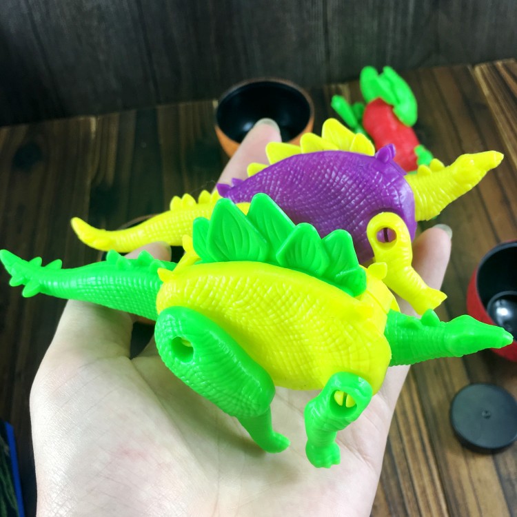 恐龙裂纹扭蛋不倒翁恐龙裂纹蛋玩具彩色扭蛋糖果玩具套装摆件收藏
