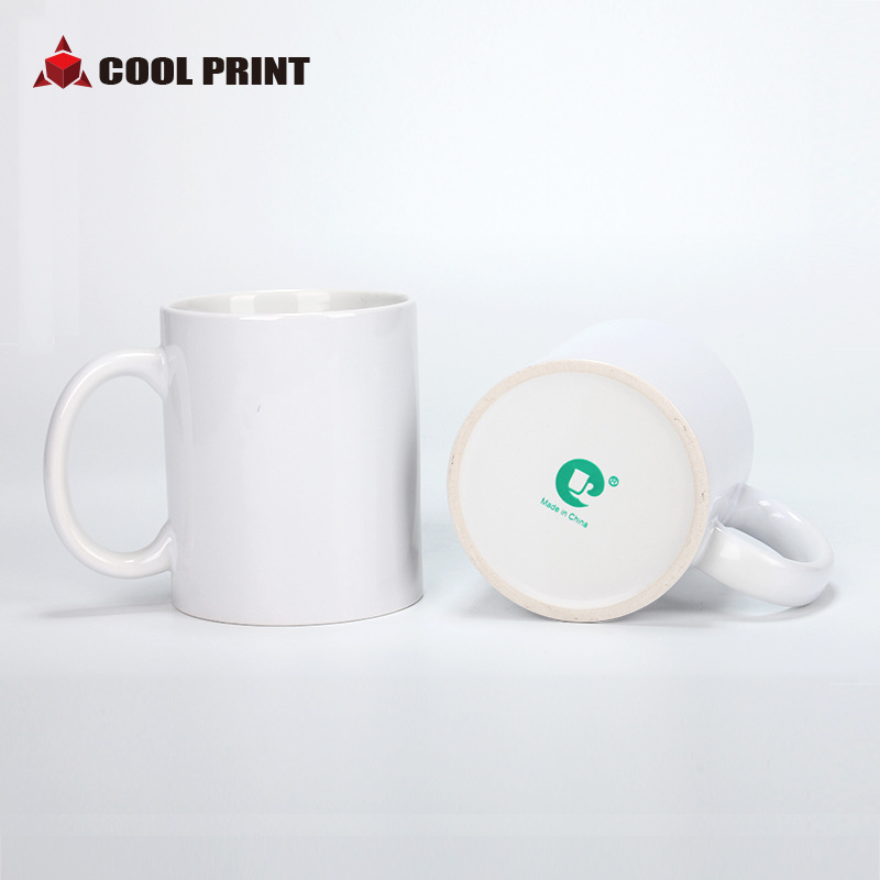 Factory Wholesale Super Export White Cup Heat Transfer Coating Blank Mug Gold Standard White Porcelain Cup Dishwasher