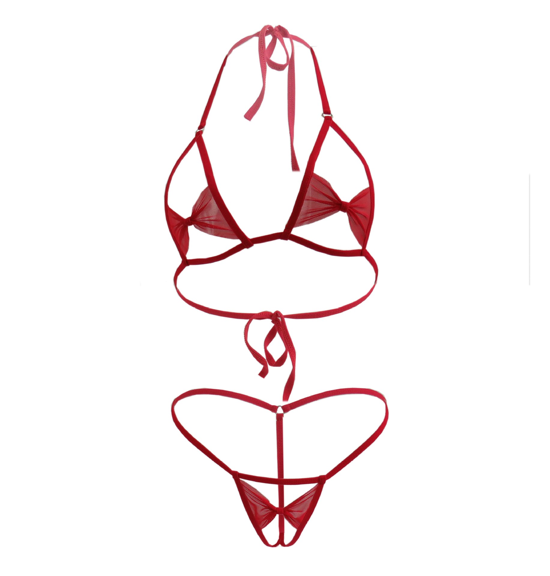 跨境情趣睡衣性感情趣内衣ebay亚马逊三点式比基尼真人诱惑套装