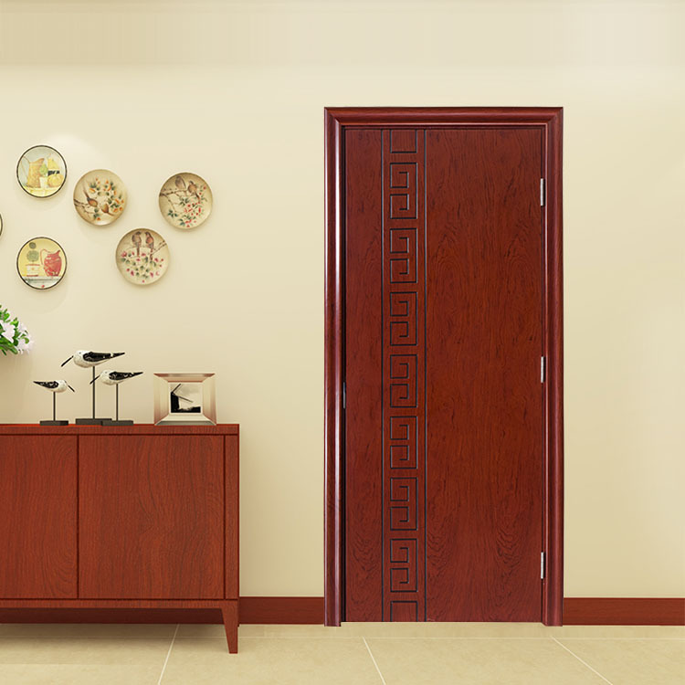 工厂直销中式花梨复合实木门优质隔音室内门卧室门环保油漆平板门