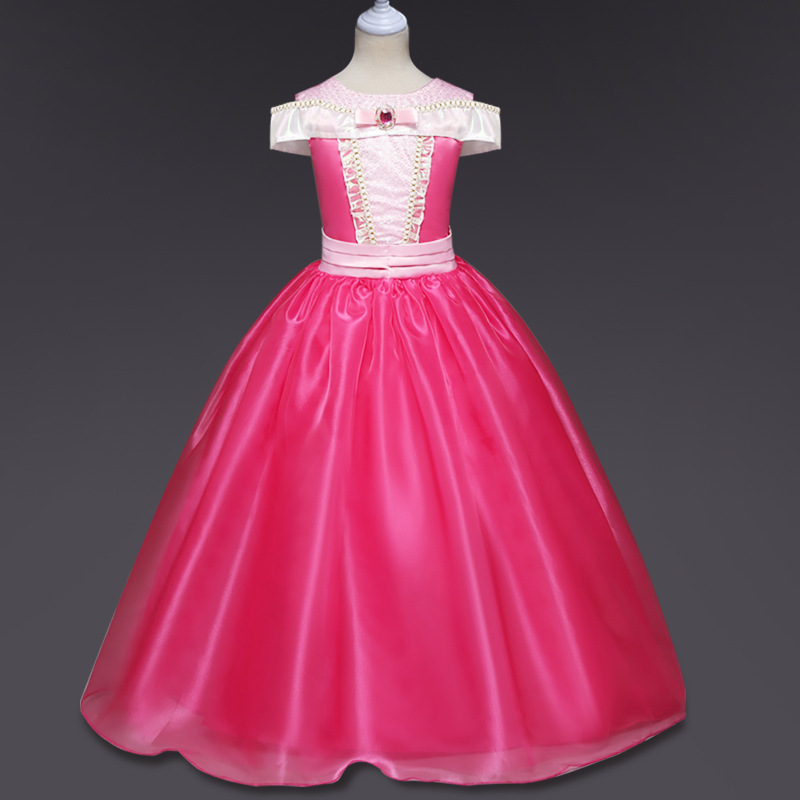 爱洛公主裙夏款公主裙中大女童裙睡美人连衣裙aurora极光礼服长裙