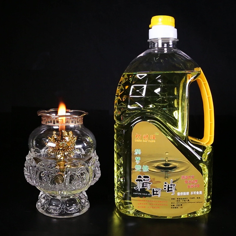 灯财旺福田油2升水晶液体酥油供佛灯贡灯油酥油长明灯厂家直销