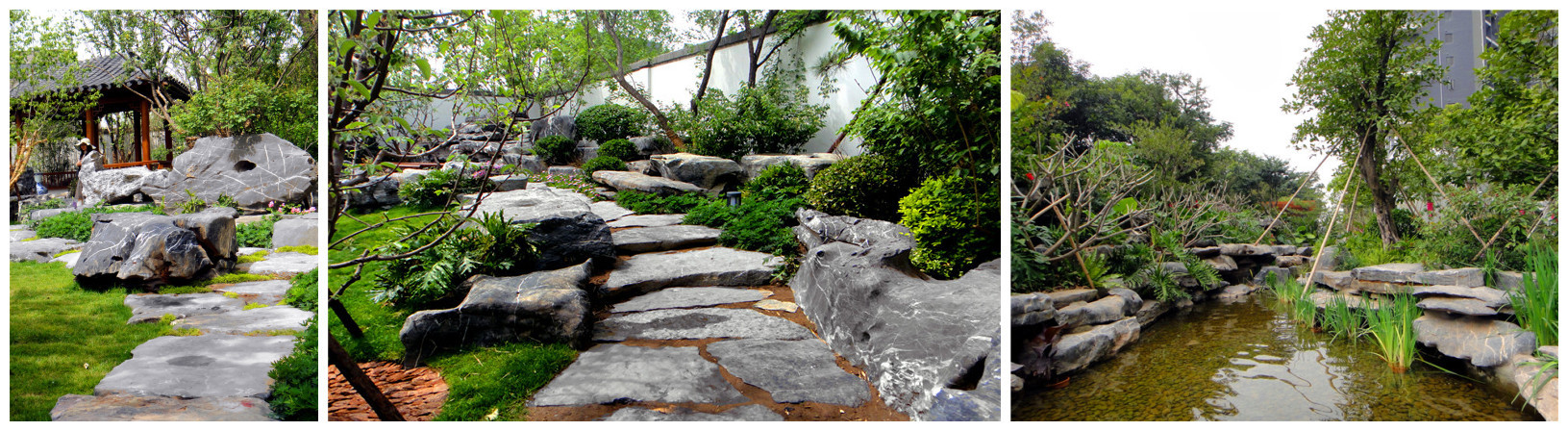 广东天然景观太湖石 溪流驳岸围边园林造景石 别墅公园中式假山