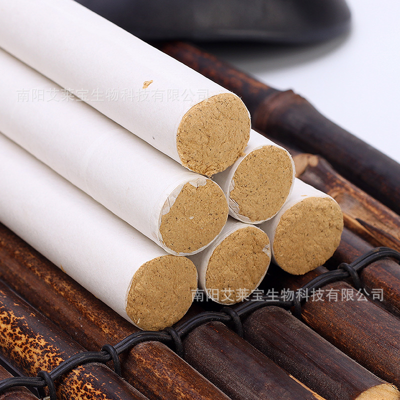 正品批发 南阳艾绒纯艾艾草手工艾灸艾柱艾灸条 25:1陈年艾条