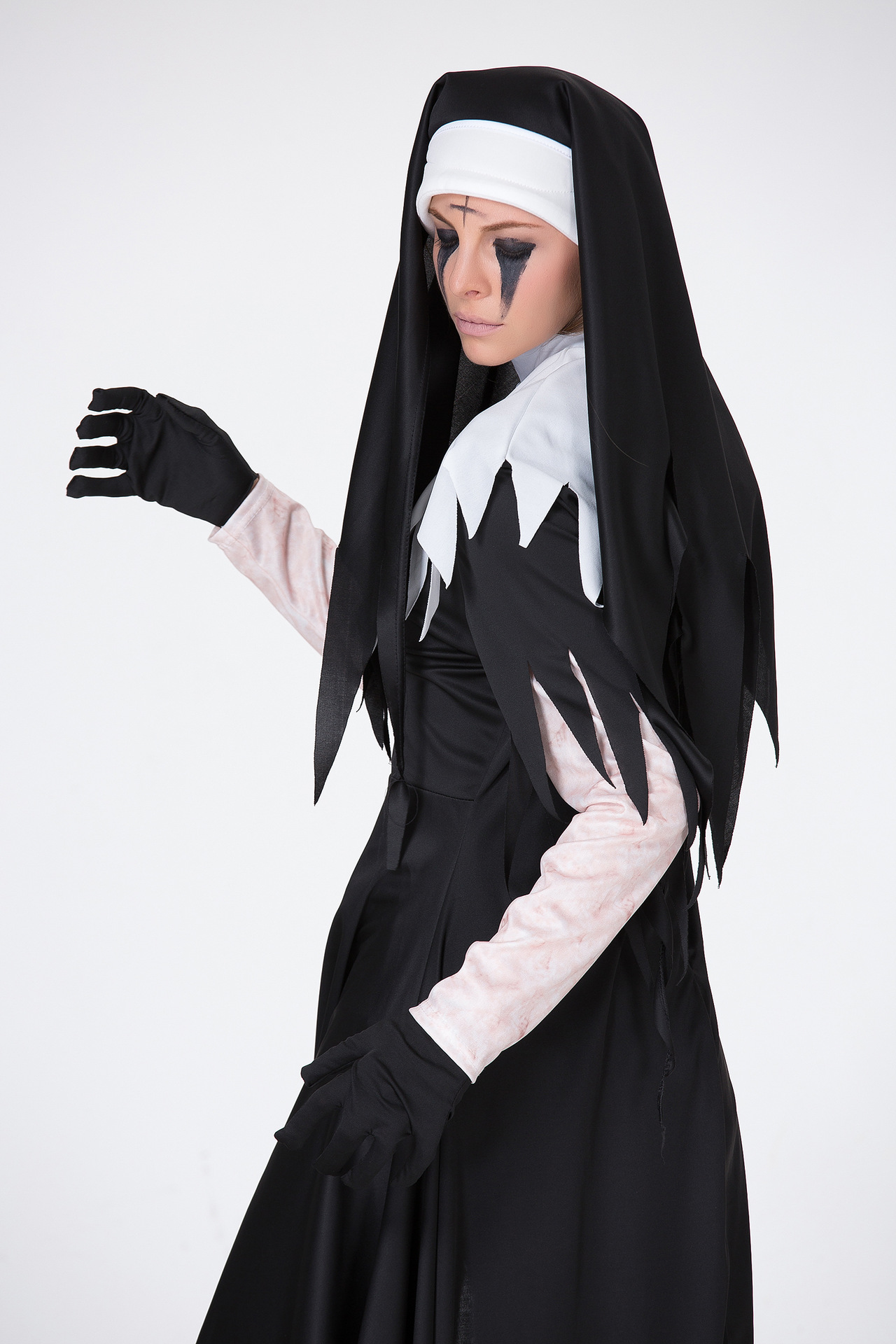 2018新款万圣节角色扮演吸血鬼修女恶魔服装派对聚会化妆舞会服