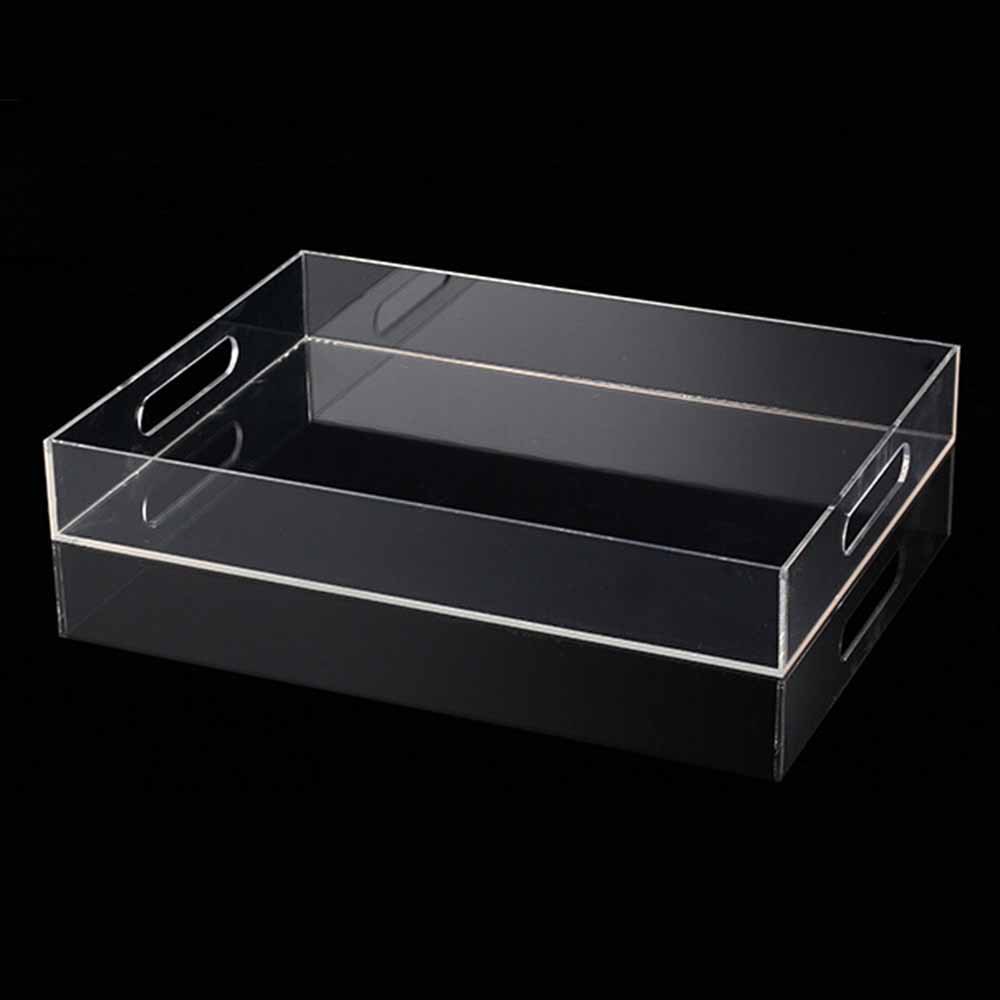 亚克力分割展示托盘透明有机玻璃托盘压克力制品5mm亚克力盒制作