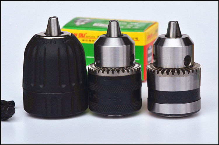 三欧钻夹头电锤手电钻锥孔带螺纹夹头1.5-13 1/2 3/8 b16 自锁