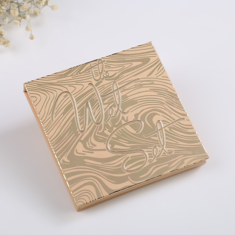 高档眼影盒定制logo眼妆包装盒创意眼影盘带镜片纸盒包装厂家批发