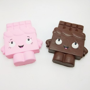 仿真慢回弹巧克力人仿真squishy慢回弹玩具慢回弹巧克力解压玩具