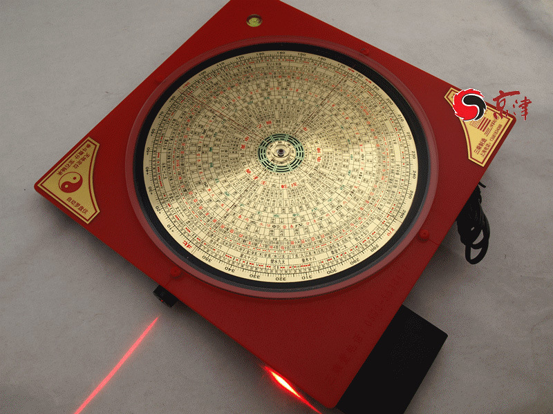 三乘堂全自动罗盘仪8.5英寸镭射激光3d定位综合盘 送罗经杖