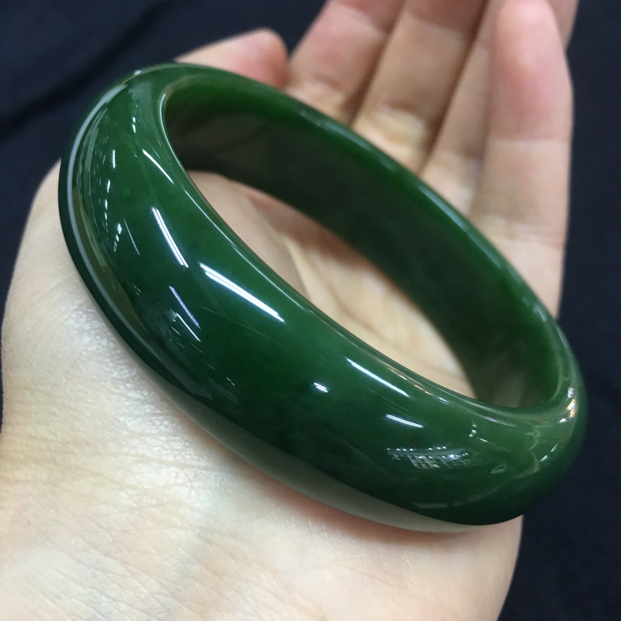 新疆 和田玉 老坑 碧玉 手镯