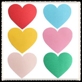 韩式创意祝福卡片爱心新年教师情人节日贺卡心形彩色卡片现货热销