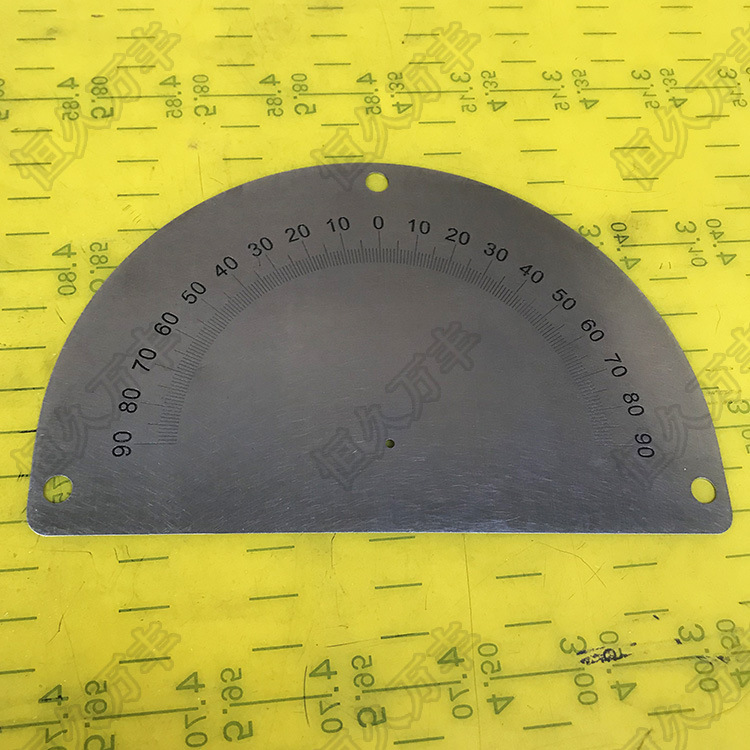 中分半圆刻度盘 特殊半圆刻度盘 机器角度盘 角度标识器154#2#0.