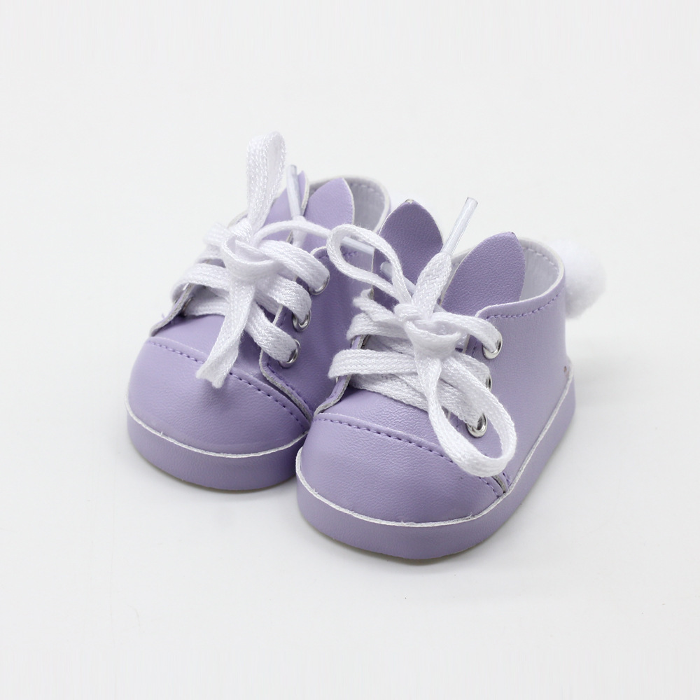 美国娃娃绑带鞋 18寸娃娃毛绒尾巴鞋 夏芙娃娃可爱小鞋子 批发