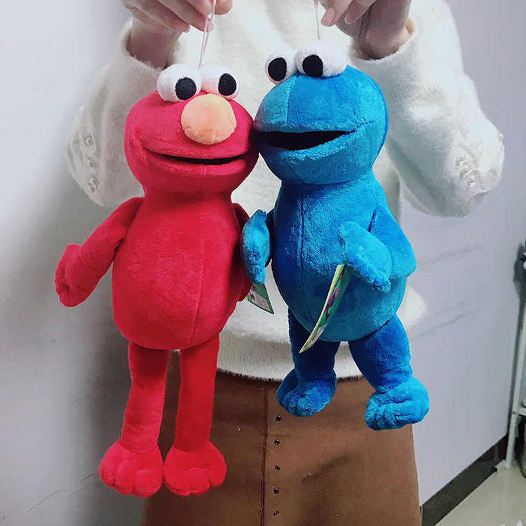 芝麻街艾摩甜饼怪柔软毛绒 甜饼怪 安仔巴仔公仔挂件配饰新款