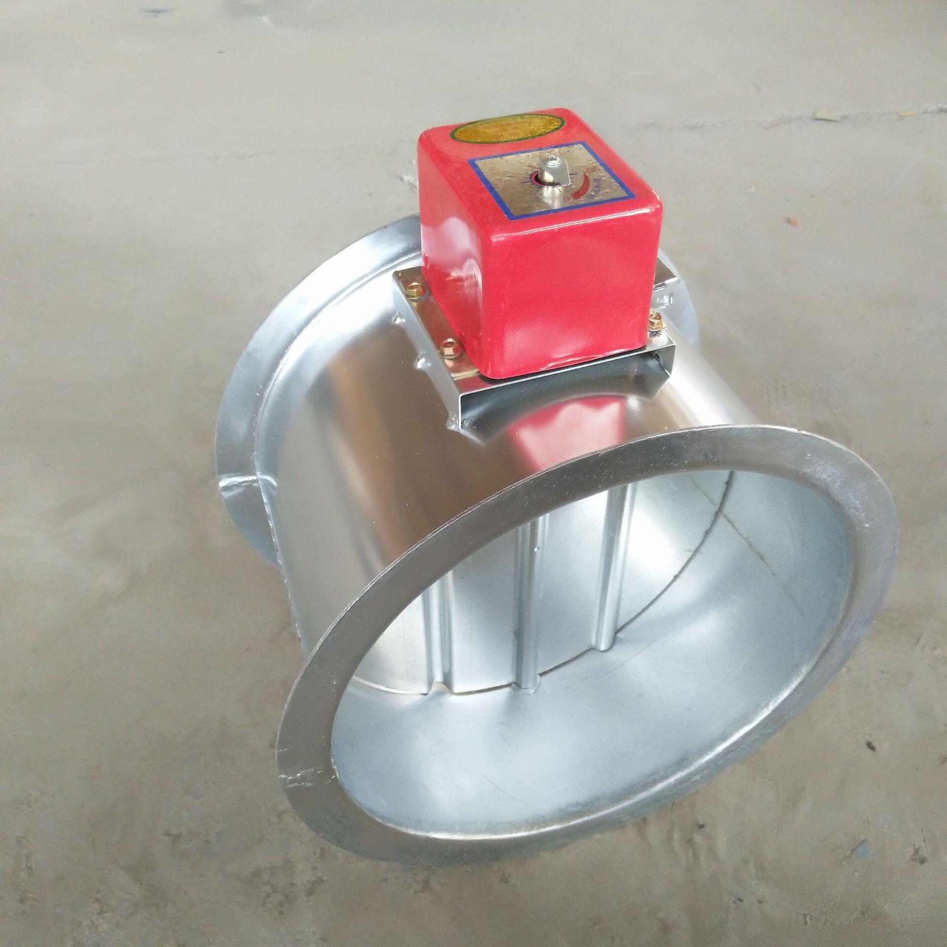 镀锌钢板圆形电动调节阀 圆形电动对开调节阀 电动风量调节阀