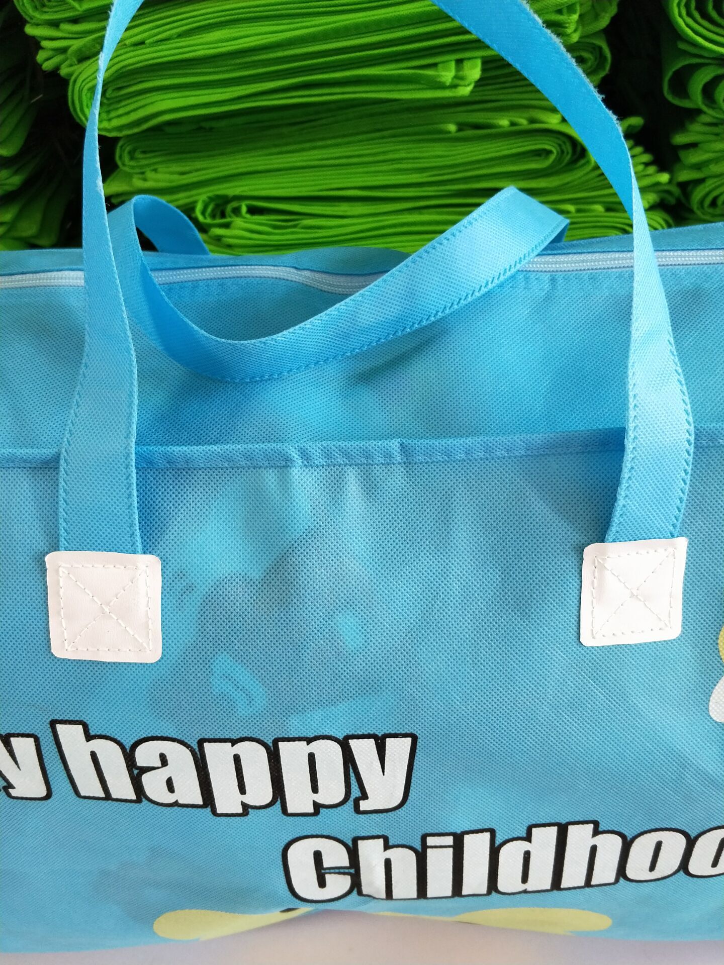 【梦晟】批发学生开学装被子收纳袋无纺布手提袋加厚销量大从优