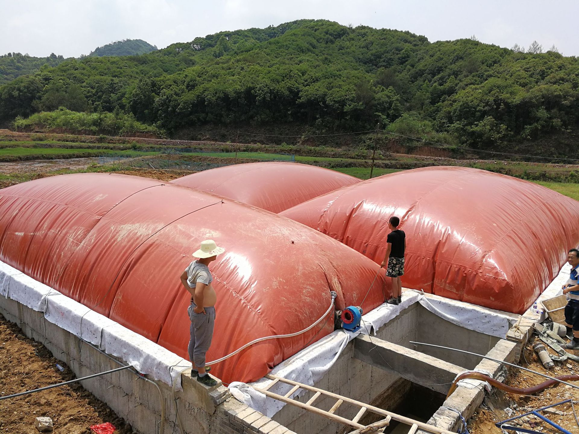 软体沼气袋 可移动沼气池 新农村养猪场pvc家用沼气设备加工定制