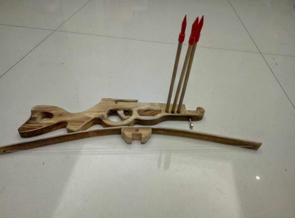 小弩木制小弩木枪弩古代兵器模型无杀伤力表演道具弩