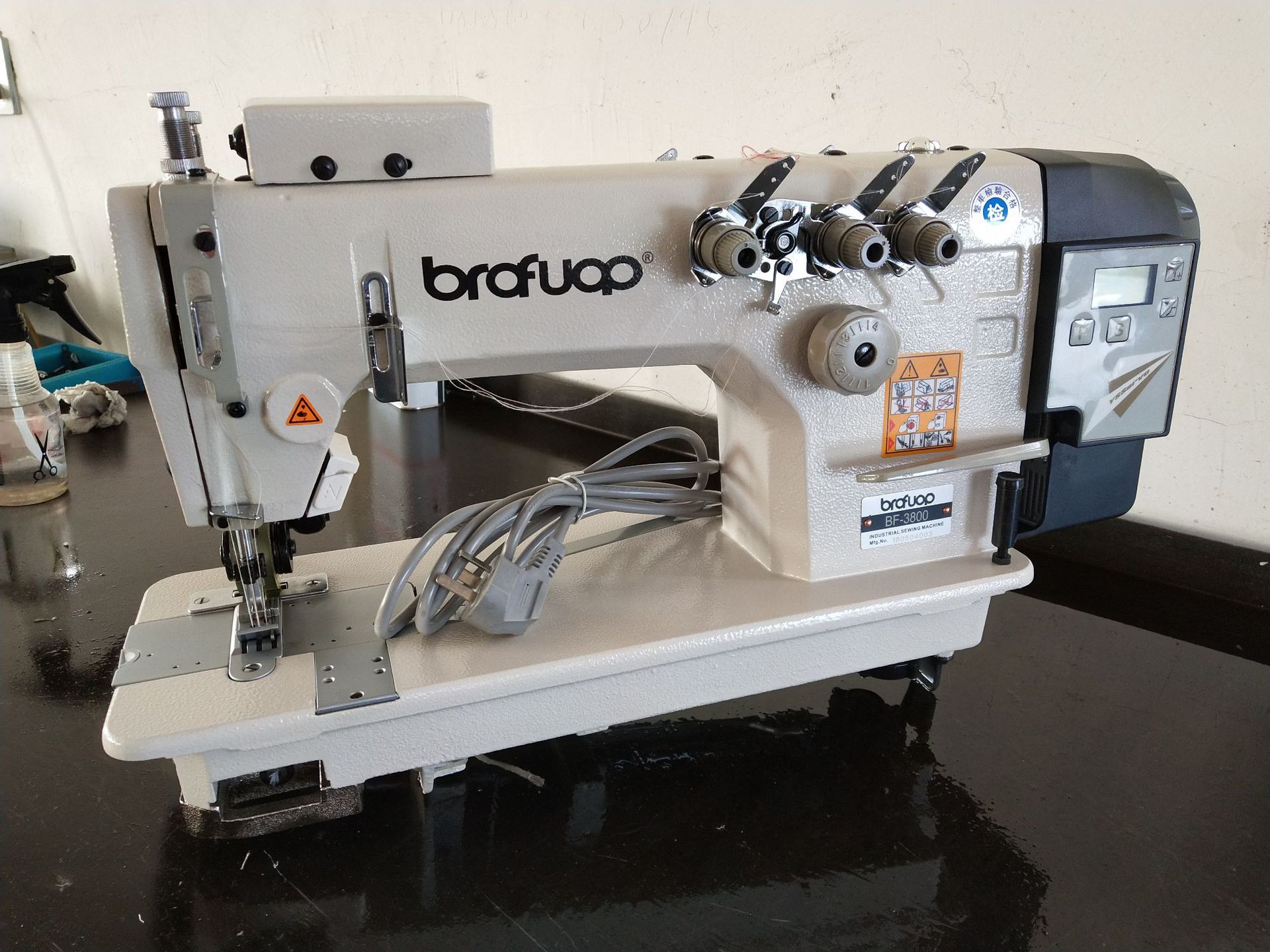 3800双针链式平缝机 直驱双针三针链条机 工业缝纫机 厂家直销