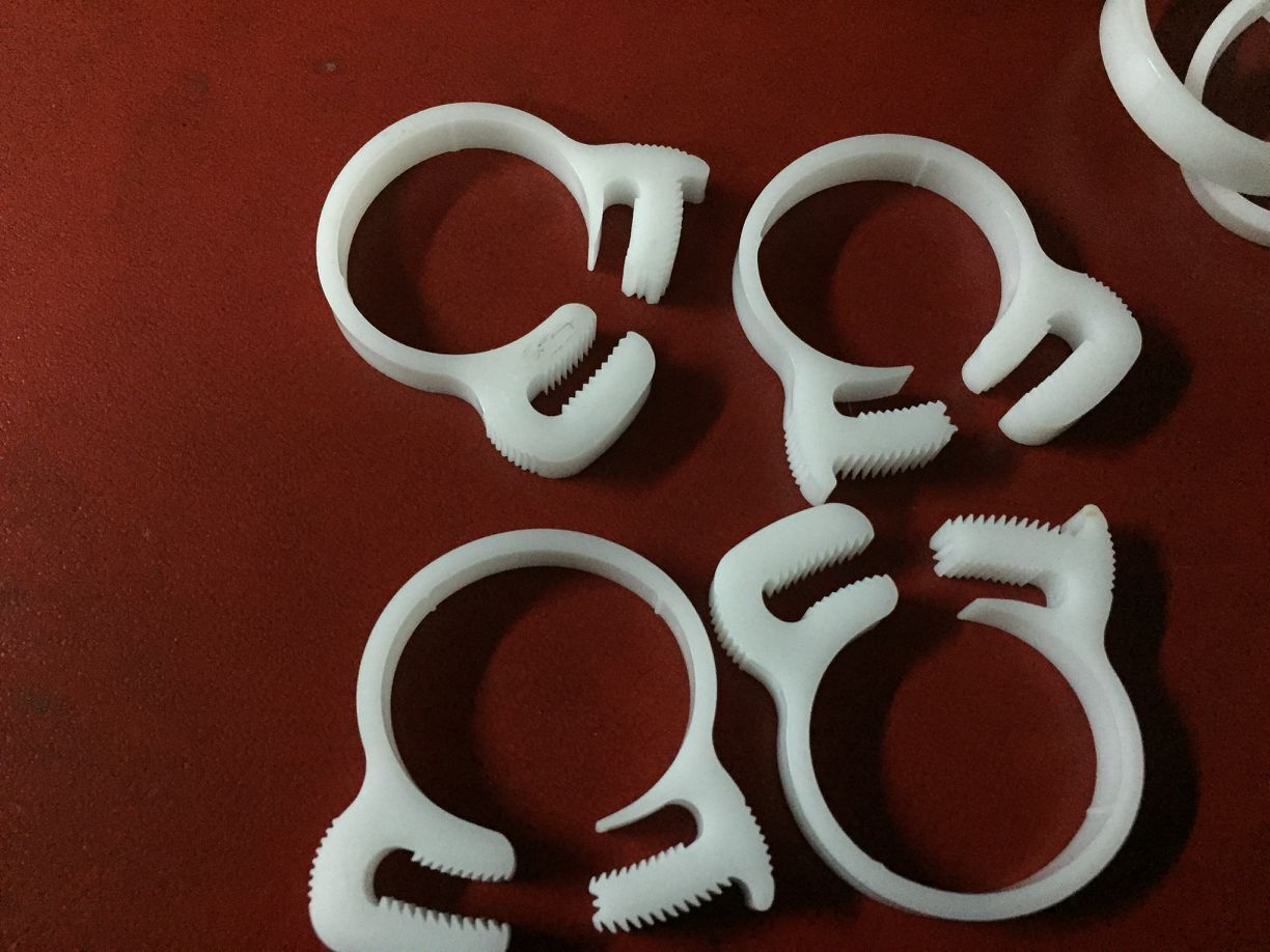 强力a级尼龙塑料喉箍卡箍 白色带齿软管卡环卡夹Φ19.6--Φ21.6mm