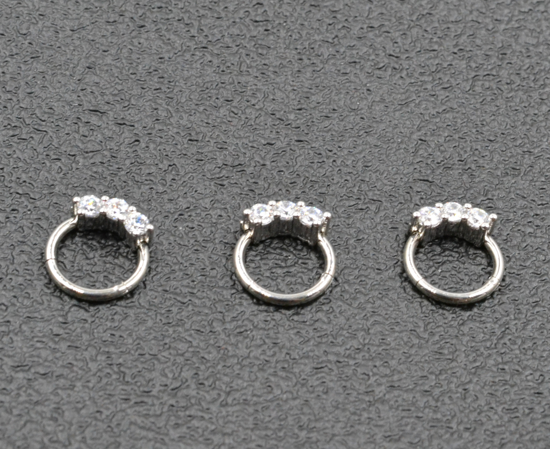 鼻环鼻钉鼻中隔带钻鼻钉锆石鼻环唇环微镶鼻环鼻钉穿刺饰品亚马逊