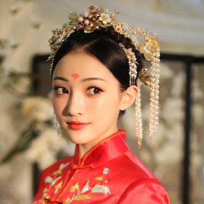 古装婚纱头饰图片_纵览新闻