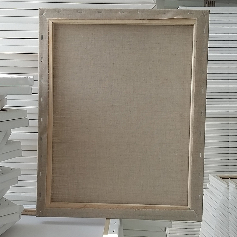 厂家油画材批发美術用亞麻油画框纯亚麻可定制雨露麻内框油画布框