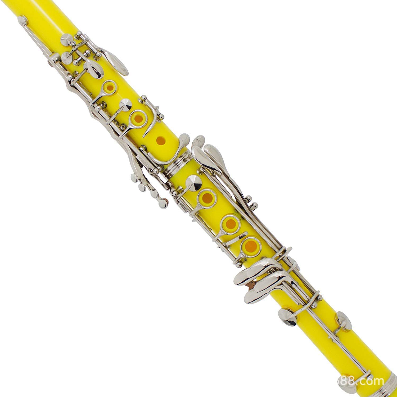 厂家批发 彩色单簧管 17健 abs 降b调单簧管 黑管 布包 乐器