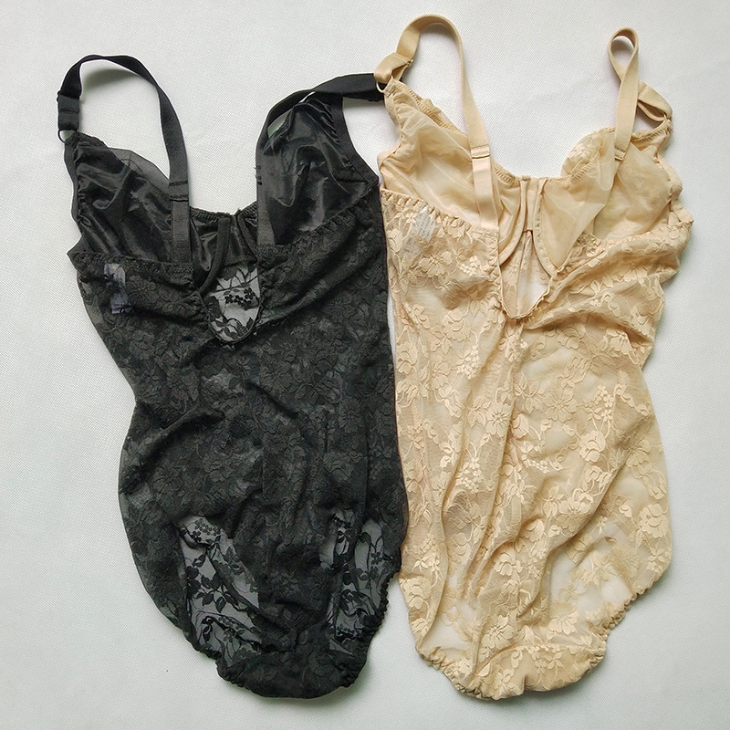 欧美连体塑身衣性感情趣内衣诱惑蕾丝透气吊带束身衣提臀收腹衣女