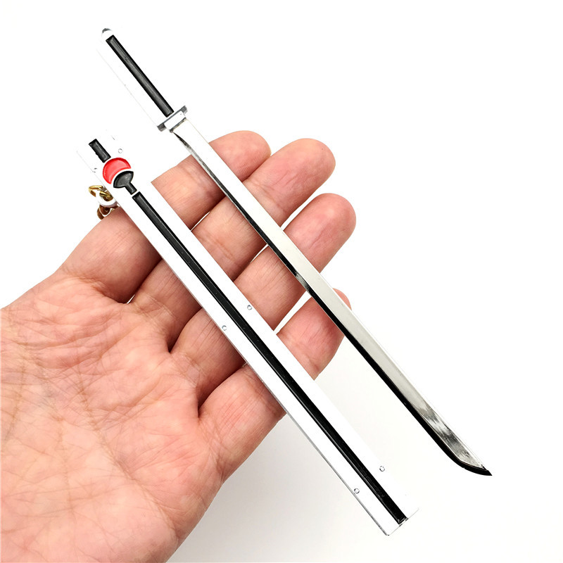 火影忍者动漫周边 火影武器佐助草雉剑17厘米带刀鞘黑白色模型