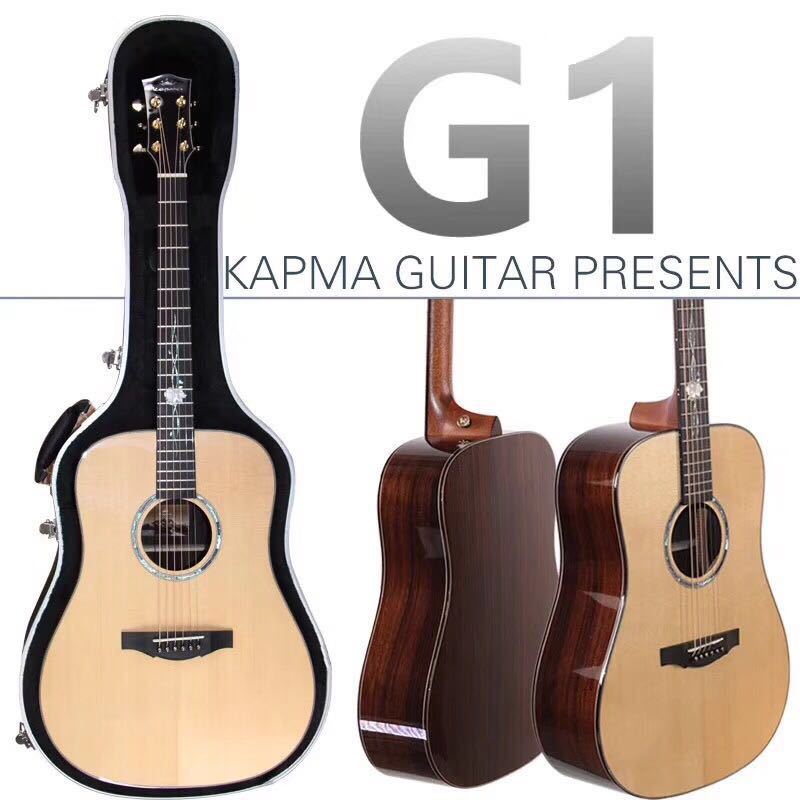 卡马kepma吉他g1单板民谣吉他41寸木吉他电箱初学者入门男女学生