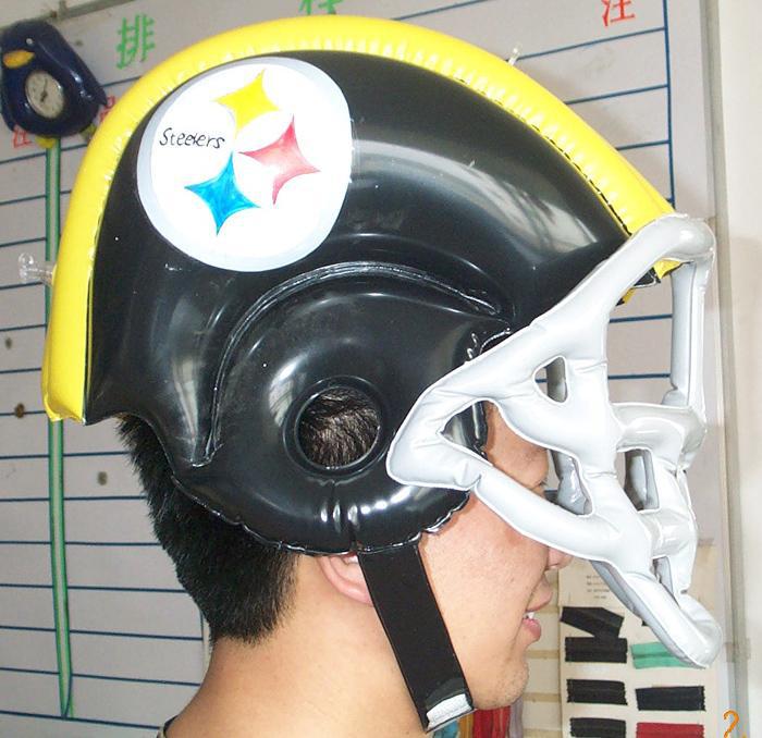 工厂专业生产pvc充气皇冠帽子充气pvc圣诞节日帽子充气玩具头盔