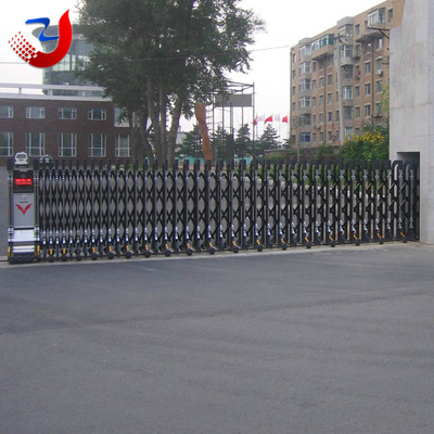 不锈钢电动伸缩门技术方案_电动伸缩门的尺寸_汉中电动伸缩门