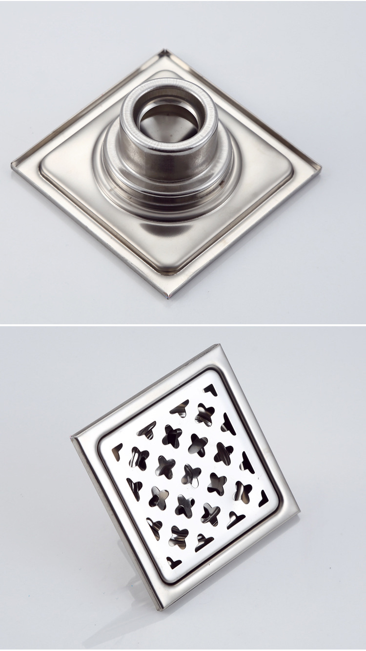 批发供应 新款不锈钢地漏 黄铜双用地漏 卫生间防臭地漏0124单用