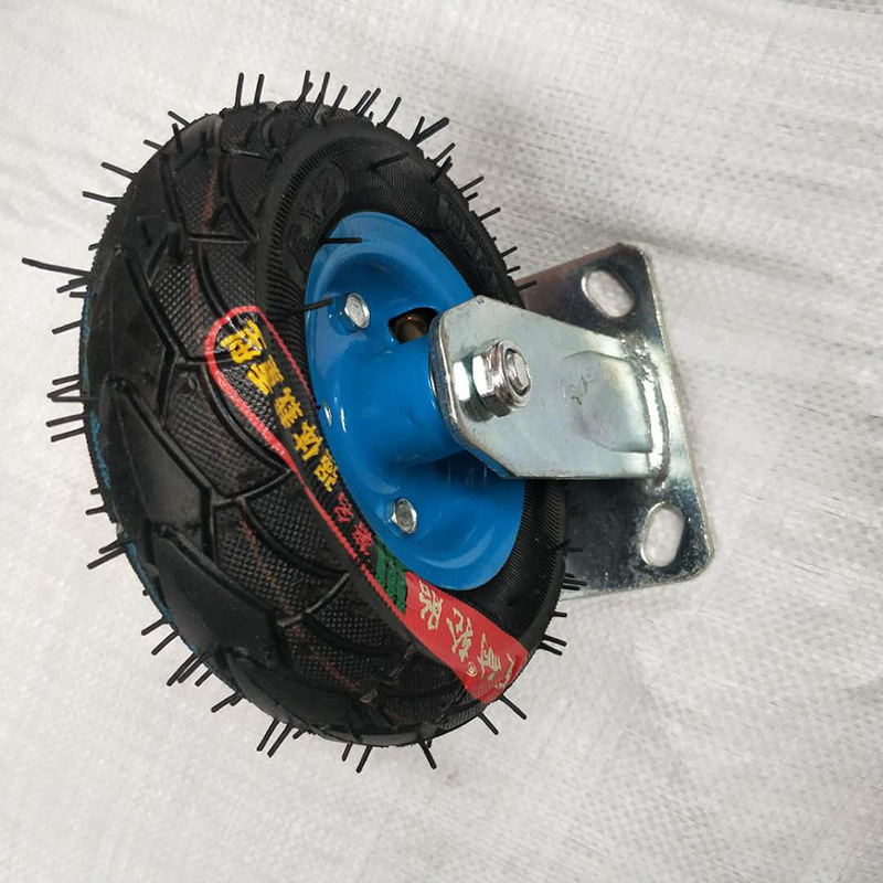 充气万向脚轮 6寸6*2充气静音万向轮小吃车手推车平板车脚轮