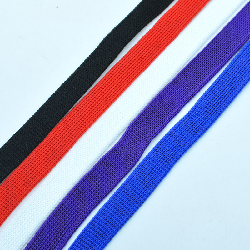 厂家批发针织织带 横拉弹力涤纶带纯色彩带 家纺服装装饰侧条丝带