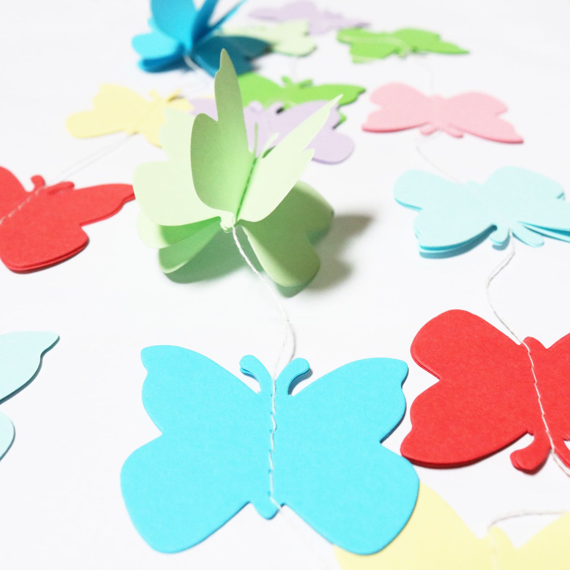 立体婚庆纸立体拉花卡纸片串儿童派对用品拉花节庆装饰diy3d拉花